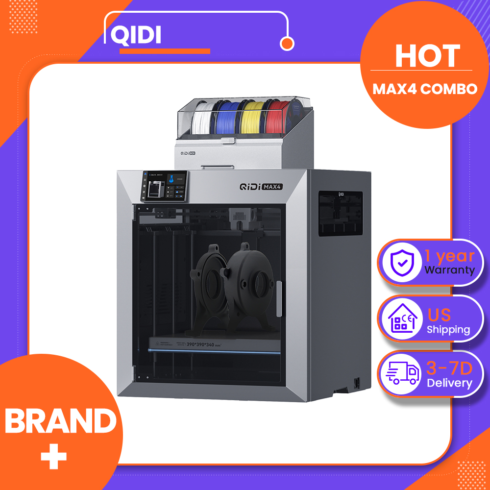 Direct Drive Dual Gear Extruder High Speed - QIDI Max4 콤보 3D 프린터, 최대